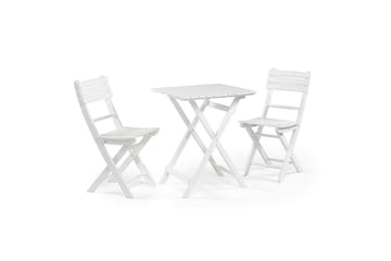 Cafèbord Hillerstorp Åre Hvit 58 x 58 cm - Hagemøbler & utemiljø - Balkong & terrasse - Balkongmøbler - Balkongbord