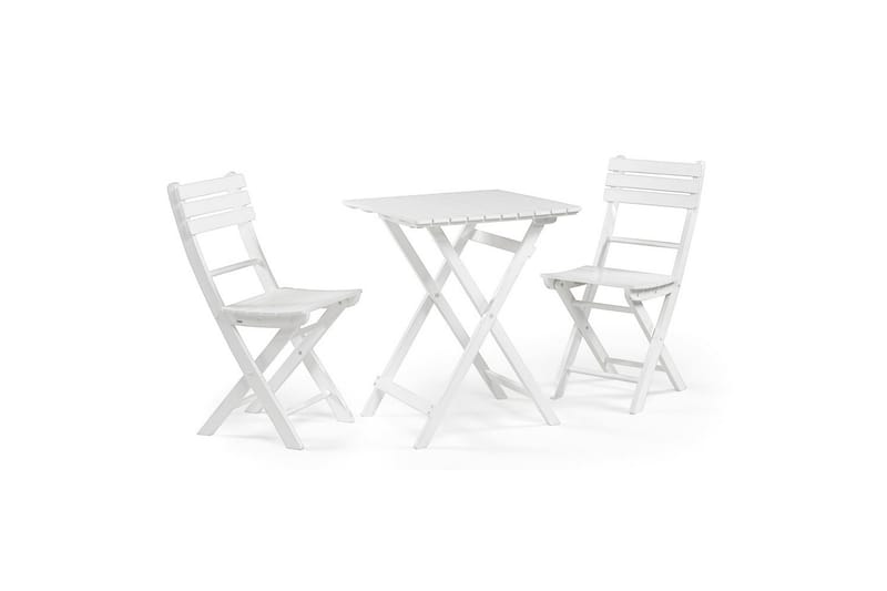 Cafèbord Hillerstorp Åre Hvit 58 x 58 cm - Hagemøbler & utemiljø - Balkong & terrasse - Balkongmøbler - Balkongbord