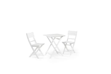 Cafèbord Hillerstorp Åre Hvit 58 x 58 cm - Hagemøbler & utemiljø - Balkong & terrasse - Balkongmøbler - Balkongbord