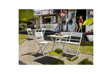 Cafèbord Hillerstorp Åre Hvit 58 x 58 cm - Hagemøbler & utemiljø - Balkong & terrasse - Balkongmøbler - Balkongbord
