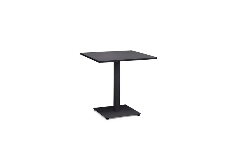 Cafèbord Hillerstorp Näsby 70 x 70 cm Svart, Svart