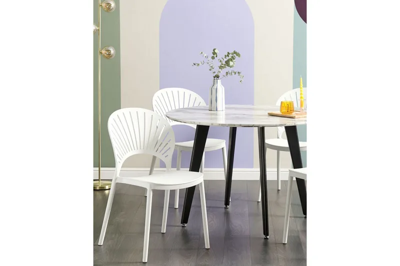 Casarano Spisestol Utendørs - Hvit - Hagemøbler & utemiljø - Balkong & terrasse - Balkongmøbler - Balkongstoler