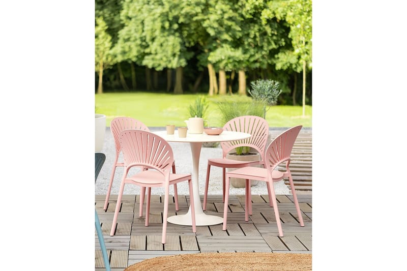 Casarano Spisestol Utendørs - Rosa - Hagemøbler & utemiljø - Balkong & terrasse - Balkongmøbler - Balkongstoler