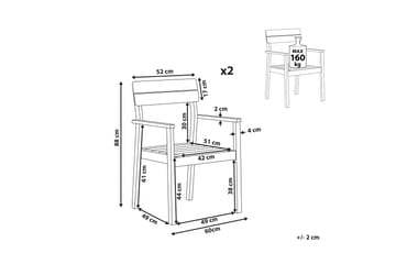 Cellino Lenestol - Lysebrun - Hagemøbler & utemiljø - Balkong & terrasse - Balkongmøbler - Balkongstoler