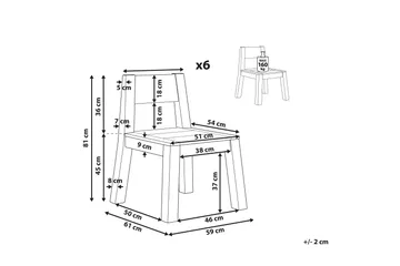 Coteto Spisestol Utendørs - Lysebrun - Hagemøbler & utemiljø - Balkong & terrasse - Balkongmøbler - Balkongstoler