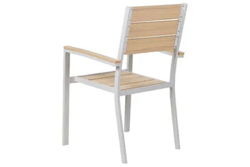 Edmundston Lenestol - Beige/Hvit - Hagemøbler & utemiljø - Balkong & terrasse - Balkongmøbler - Balkongstoler