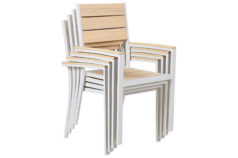 Edmundston Lenestol - Beige/Hvit - Hagemøbler & utemiljø - Balkong & terrasse - Balkongmøbler - Balkongstoler