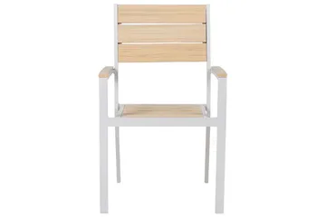 Edmundston Lenestol - Beige/Hvit - Hagemøbler & utemiljø - Balkong & terrasse - Balkongmøbler - Balkongstoler