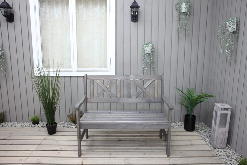 Europe Utesofa 2-seter - Grå - Hagemøbler & utemiljø - Utesofa - Hagebenk & utebenk