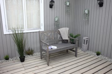 Europe Utesofa 2-seter - Grå - Hagemøbler & utemiljø - Utesofa - Hagebenk & utebenk