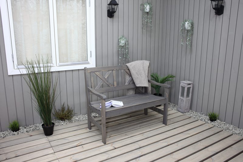 Europe Utesofa 2-seter - Grå - Hagemøbler & utemiljø - Utesofa - Hagebenk & utebenk