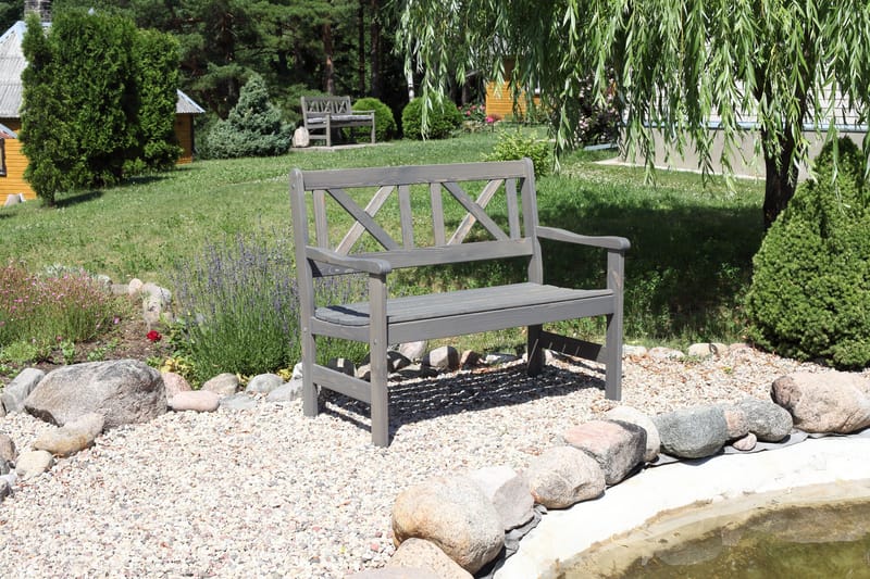 Europe Utesofa 2-seter - Grå - Hagemøbler & utemiljø - Utesofa - Hagebenk & utebenk