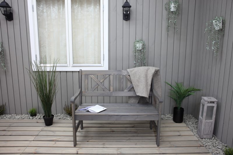 Europe Utesofa 2-seter - Grå - Hagemøbler & utemiljø - Utesofa - Hagebenk & utebenk