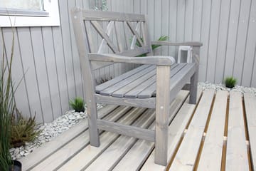 Europe Utesofa 2-seter - Grå - Hagemøbler & utemiljø - Utesofa - Hagebenk & utebenk