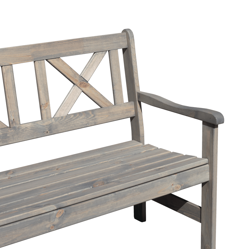 Europe Utesofa 2-seter - Grå - Hagemøbler & utemiljø - Utesofa - Hagebenk & utebenk