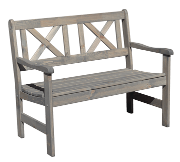 Europe Utesofa 2-seter - Grå - Hagemøbler & utemiljø - Utesofa - Hagebenk & utebenk