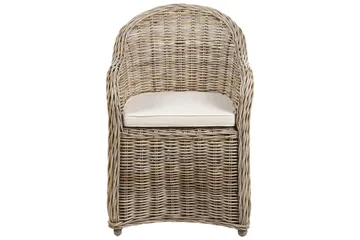 Fåtölj Beliani Susua Ii set om 2 Ljusbeige - Hagemøbler & utemiljø - Balkong & terrasse - Balkongmøbler - Balkongstoler