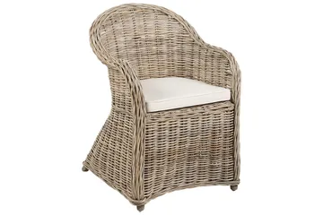 Fåtölj Beliani Susua Ii set om 2 Ljusbeige - Hagemøbler & utemiljø - Balkong & terrasse - Balkongmøbler - Balkongstoler