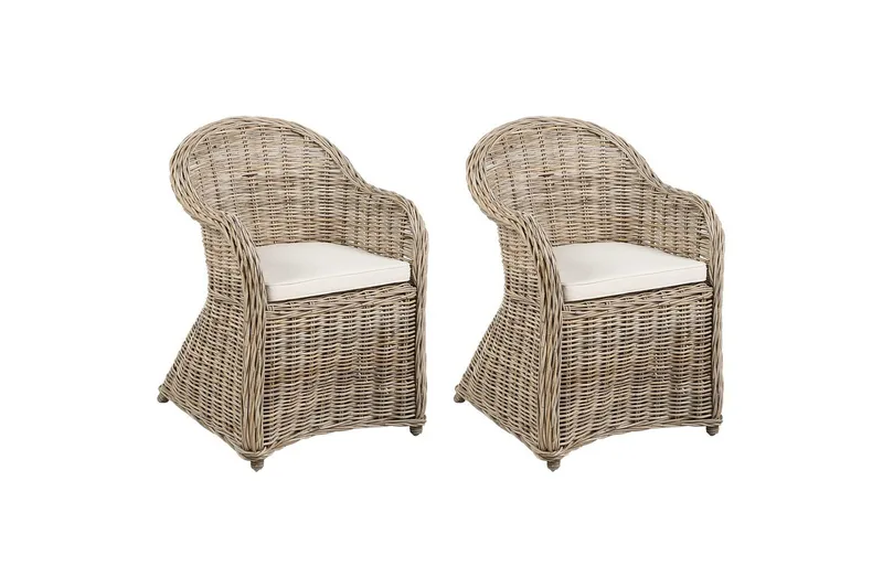 Fåtölj Beliani Susua Ii set om 2 Ljusbeige