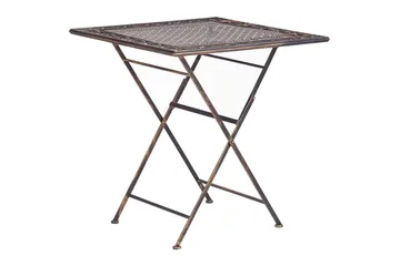 Fällbart bord Beliani Bormio Black||GOLD - Hagemøbler & utemiljø - Balkong & terrasse - Balkongmøbler - Balkongbord