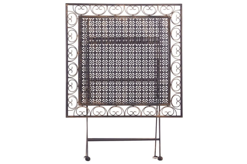 Fällbart bord Beliani Bormio Black||GOLD - Hagemøbler & utemiljø - Balkong & terrasse - Balkongmøbler - Balkongbord