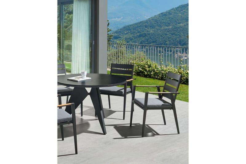 Fortify Lenestol - Svart/Grå - Hagemøbler & utemiljø - Balkong & terrasse - Balkongmøbler - Balkongstoler