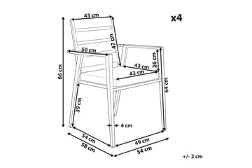 Fortify Lenestol - Svart/Grå - Hagemøbler & utemiljø - Balkong & terrasse - Balkongmøbler - Balkongstoler
