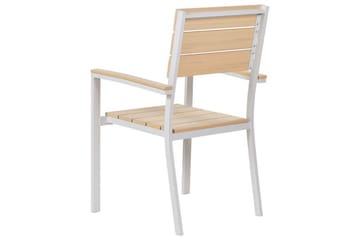 Grosseto Lenestol - Beige/Hvit - Hagemøbler & utemiljø - Balkong & terrasse - Balkongmøbler - Balkongstoler