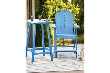 Hagestol Adirondack - Blå, 58x71x124 cm - Hagemøbler & utemiljø - Balkong & terrasse - Balkongmøbler - Balkongstoler