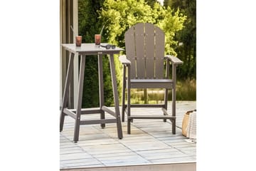 Hagestol Adirondack - Grå, 58x71x124 cm - Hagemøbler & utemiljø - Balkong & terrasse - Balkongmøbler - Balkongstoler