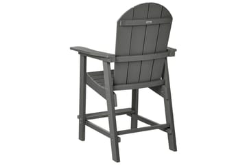 Hagestol Adirondack - Grå, 58x71x124 cm - Hagemøbler & utemiljø - Balkong & terrasse - Balkongmøbler - Balkongstoler