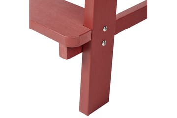 Hagestol Adirondack - Rød, 58x71x124 cm - Hagemøbler & utemiljø - Balkong & terrasse - Balkongmøbler - Balkongstoler