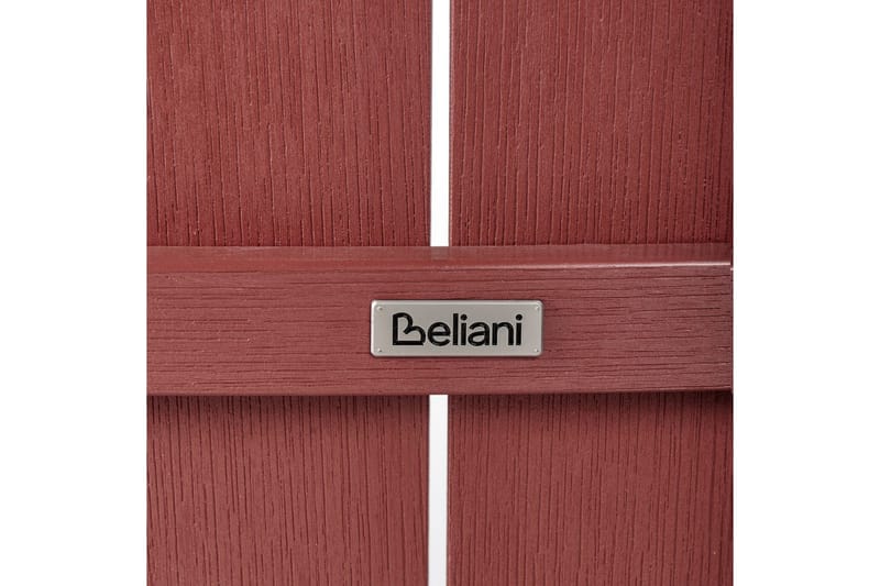 Hagestol Adirondack - Rød, 58x71x124 cm - Hagemøbler & utemiljø - Balkong & terrasse - Balkongmøbler - Balkongstoler