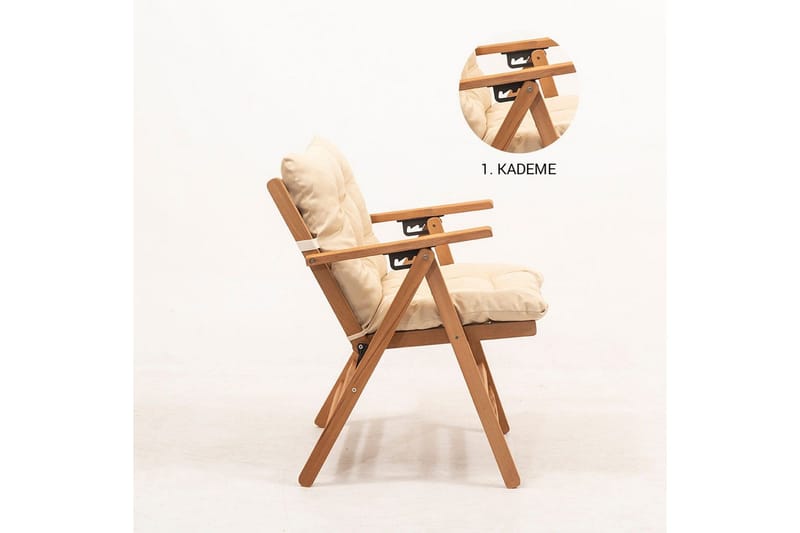 Hagestol Ruvin Krem - Krem - Hagemøbler & utemiljø - Balkong & terrasse - Balkongmøbler - Balkongstoler