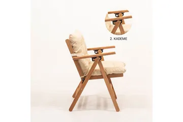 Hagestol Ruvin Krem - Krem - Hagemøbler & utemiljø - Balkong & terrasse - Balkongmøbler - Balkongstoler