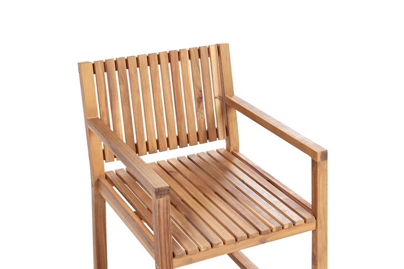 Hagestol Sassari II - Lyst tre, blå, hvit - Hagemøbler & utemiljø - Balkong & terrasse - Balkongmøbler - Balkongstoler