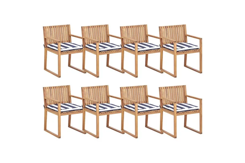 Hagestol Sassari II, Lyst tre, blå, hvit