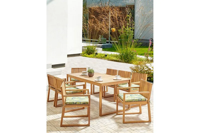 Hagestol Sassari II - Lyst tre, grønn - Hagemøbler & utemiljø - Balkong & terrasse - Balkongmøbler - Balkongstoler