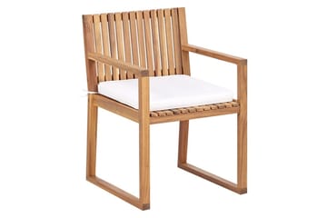 Hagestol Sassari II - Lyst tre, hvit - Hagemøbler & utemiljø - Balkong & terrasse - Balkongmøbler - Balkongstoler