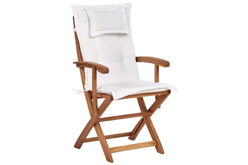 Hagestol sett med 2 Maui II - Lyst tre, off-white - Hagemøbler & utemiljø - Balkong & terrasse - Balkongmøbler - Balkongstoler