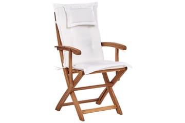 Hagestol sett med 2 Maui II - Lyst tre, off-white - Hagemøbler & utemiljø - Balkong & terrasse - Balkongmøbler - Balkongstoler