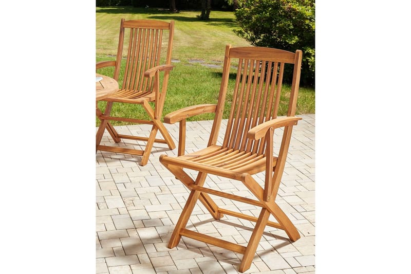 Hagestol sett med 2 Maui II - Lyst tre - Hagemøbler & utemiljø - Balkong & terrasse - Balkongmøbler - Balkongstoler