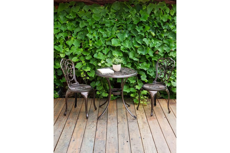 Hagestol sett med 2 Triora - Brun - Hagemøbler & utemiljø - Balkong & terrasse - Balkongmøbler - Balkongstoler