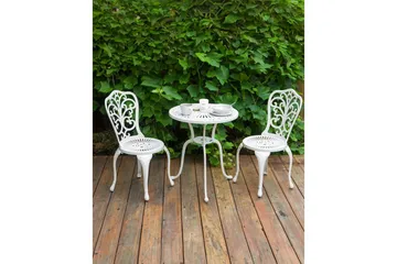 Hagestol sett med 2 Triora - Hvit - Hagemøbler & utemiljø - Balkong & terrasse - Balkongmøbler - Balkongstoler