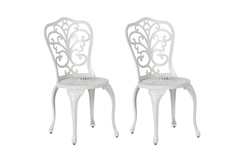 Hagestol sett med 2 Triora, Hvit