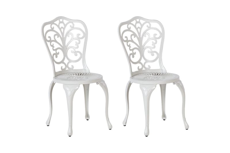 Hagestol sett med 2 Triora, Hvit