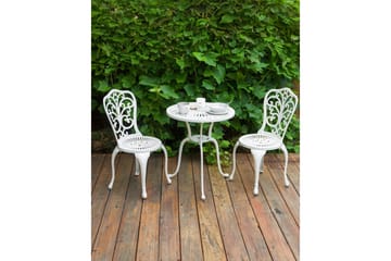 Hagestol sett med 2 Triora - Hvit - Hagemøbler & utemiljø - Balkong & terrasse - Balkongmøbler - Balkongstoler