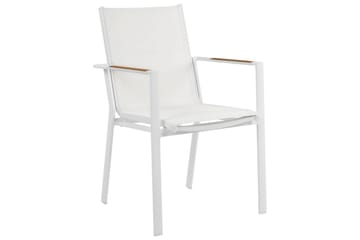 Hagestol sett med 6 Busseto - Hvit - Hagemøbler & utemiljø - Balkong & terrasse - Balkongmøbler - Balkongstoler