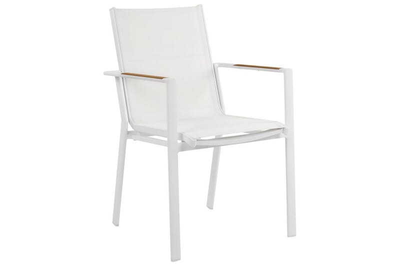 Hagestol sett med 6 Busseto - Hvit - Hagemøbler & utemiljø - Balkong & terrasse - Balkongmøbler - Balkongstoler