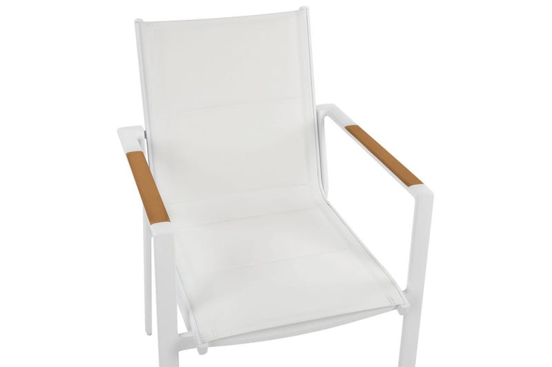 Hagestol sett med 6 Busseto - Hvit - Hagemøbler & utemiljø - Balkong & terrasse - Balkongmøbler - Balkongstoler